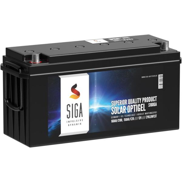 SIGA Solar Optigel Solarbatterie 160Ah 12V